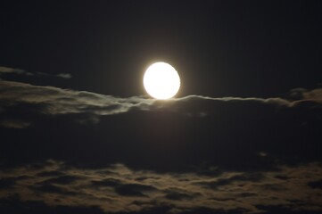 Moon Rise at night
