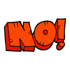 cartoon NO! shout
