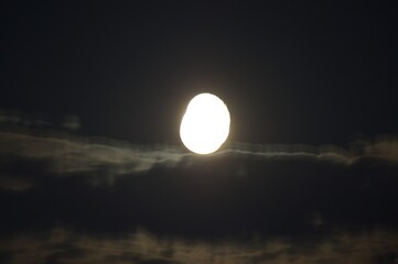 Moon Rise at night