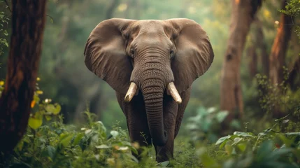Foto op Aluminium Gentle Giant. African Elephant in the Wild © ArtCookStudio