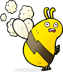 funny cartoon bee