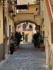 Fototapeta na wymiar Cityscape in Formica, Italy 