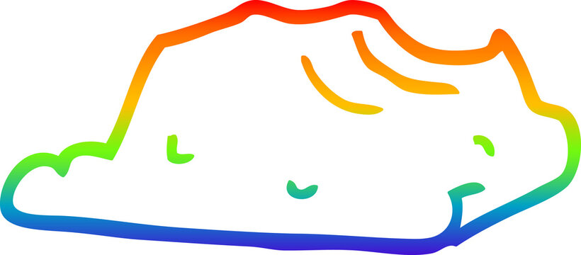 recommend clip art: rainbow gradient line drawing cartoon butter