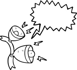 speech bubble cartoon jingle bells