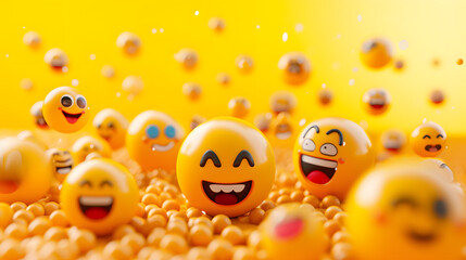 3d render of emoji 