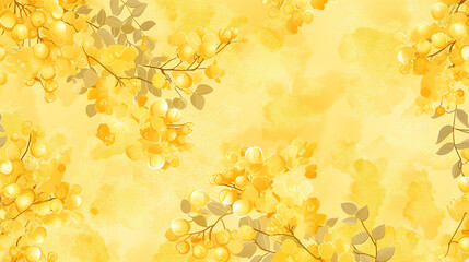 fashionable mimosa background illustration