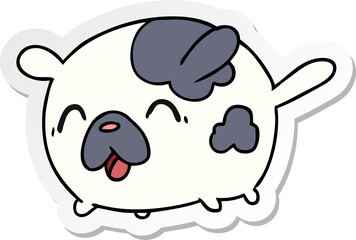 sticker cartoon kawaii cute patch dog
