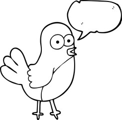 speech bubble cartoon robin