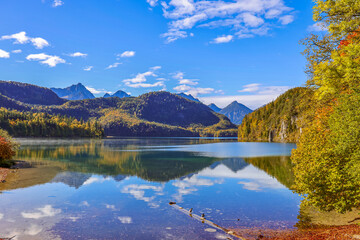 The Alpsee is a lake in the Ostallgäu district of Bavaria, Germany, located southeast of Füssen....