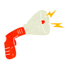 retro cartoon megaphone
