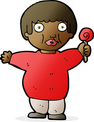 cartoon fat child