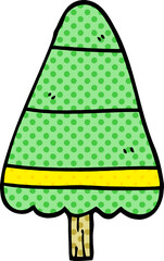 cartoon doodle christmas tree