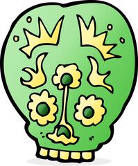 cartoon sugar skull