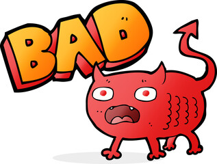 cartoon bad imp