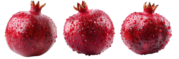 pomegranate isolated on transparent background ,generative ai