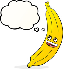 thought bubble cartoon banana