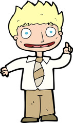 cartoon man with idea