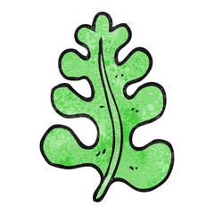 textured cartoon leaf