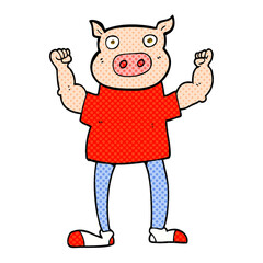 cartoon pig man