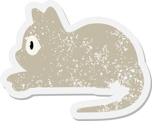 pet cat staring grunge sticker