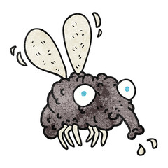 textured cartoon fly
