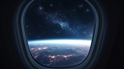 A View of the Earth From an Airplane Window