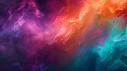 Obraz na płótnie Canvas Multicolored Cloud of Smoke