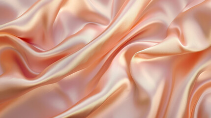 Luxurious Pink Gold Satin Textile Background