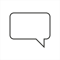 Free vector text message icon in white background.