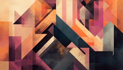 Abstract geometric background. Colorful and modern art design.