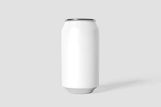 12 oz. / Empty 330ml Aluminum Can - one Can. Blank Label. 3D illustration