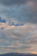 sunset in the clouds
