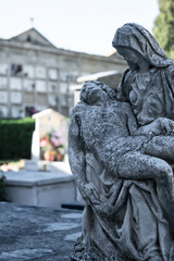 Sculpture in a cemetery