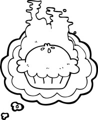 thought bubble cartoon pie