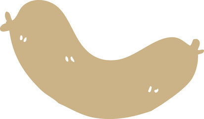 cartoon doodle uncooked sausage