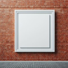 Frame on brick wall