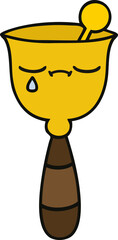 cute cartoon school bell