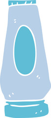 flat color illustration of a cartoon lotion
