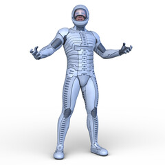サイバーマン　3DCGレンダリング