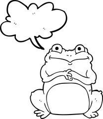 speech bubble cartoon funny frog