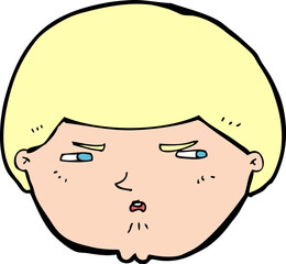 cartoon annoyed man