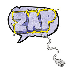 texture speech bubble cartoon usb cable