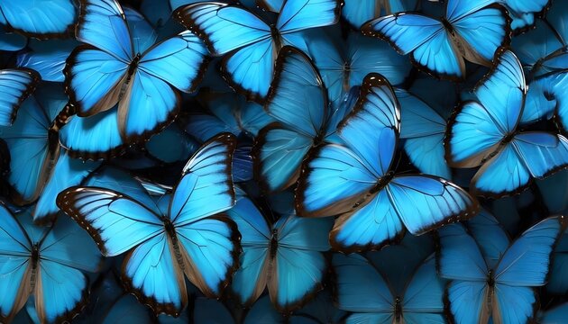 Morpho butterflies background 