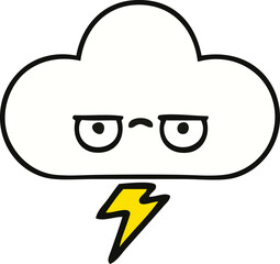 cute cartoon storm cloud