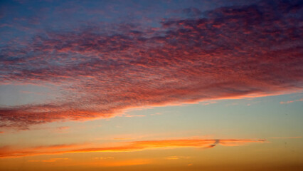 Obraz premium dusk with awesome sunset sky from Golden hour to blue hour 