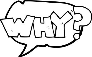 speech bubble cartoon shout WHY?