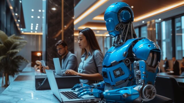 soon humanoid robots might work with human side by side in an office. Generative AI