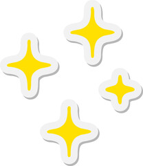 bright and shining star symbols sticker