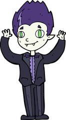 cartoon vampire boy