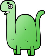 cartoon doodle prehistoric dinosaur
